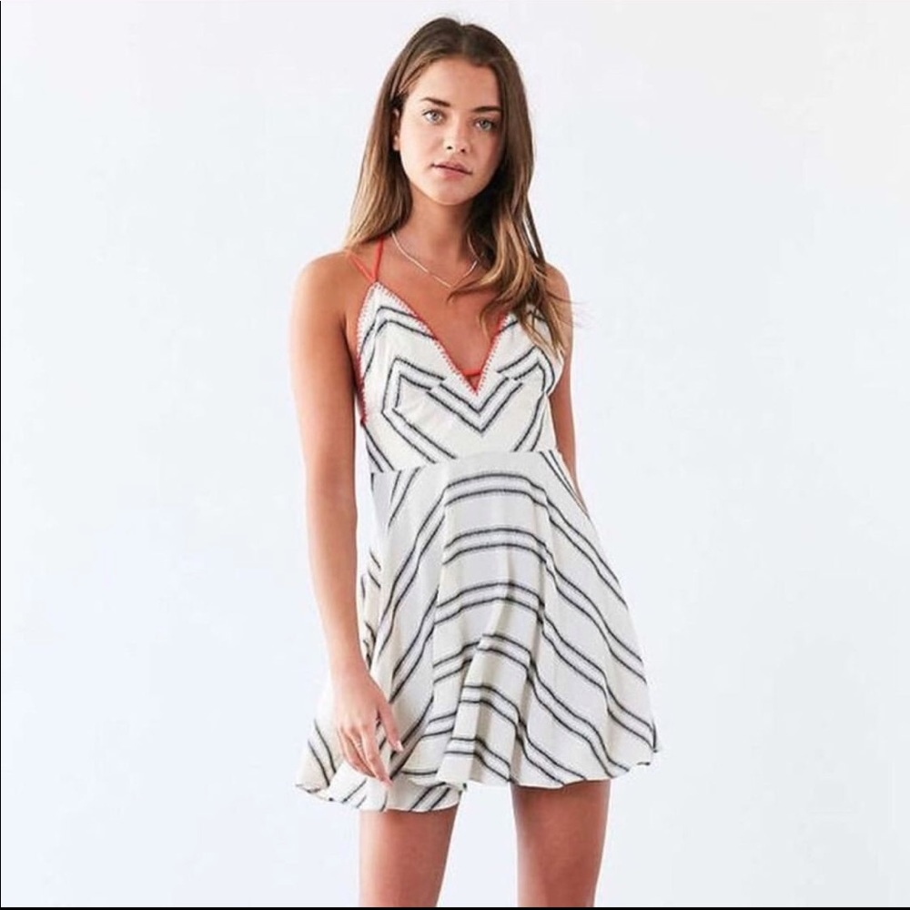 Urban outfitters ecote crochet detail dress